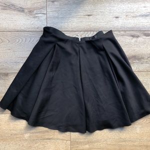 Topshop Textured Black Skater Skirt - Size US12